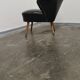 Chaise skai noir vintage