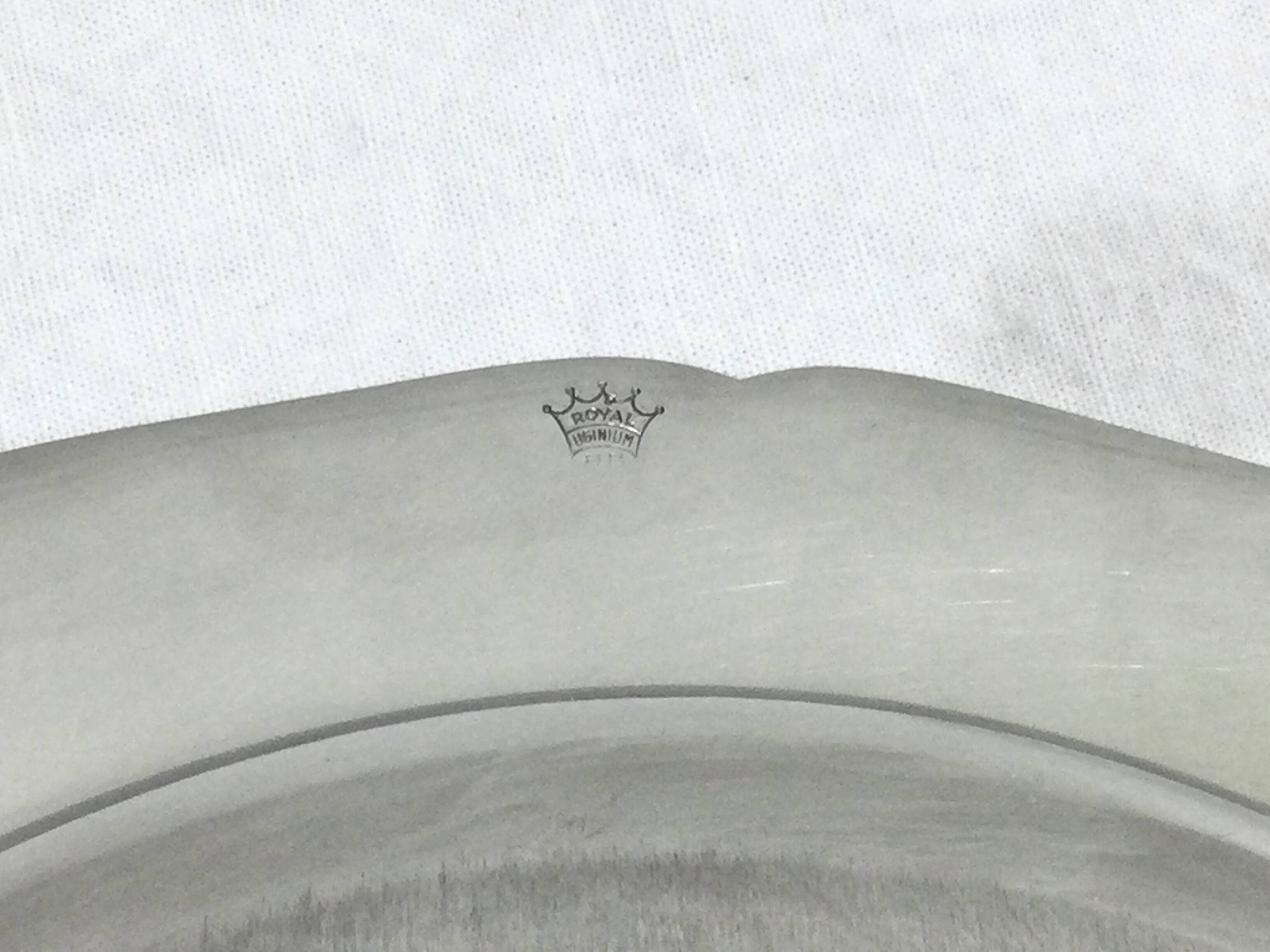 Silver Metal Serving Dish