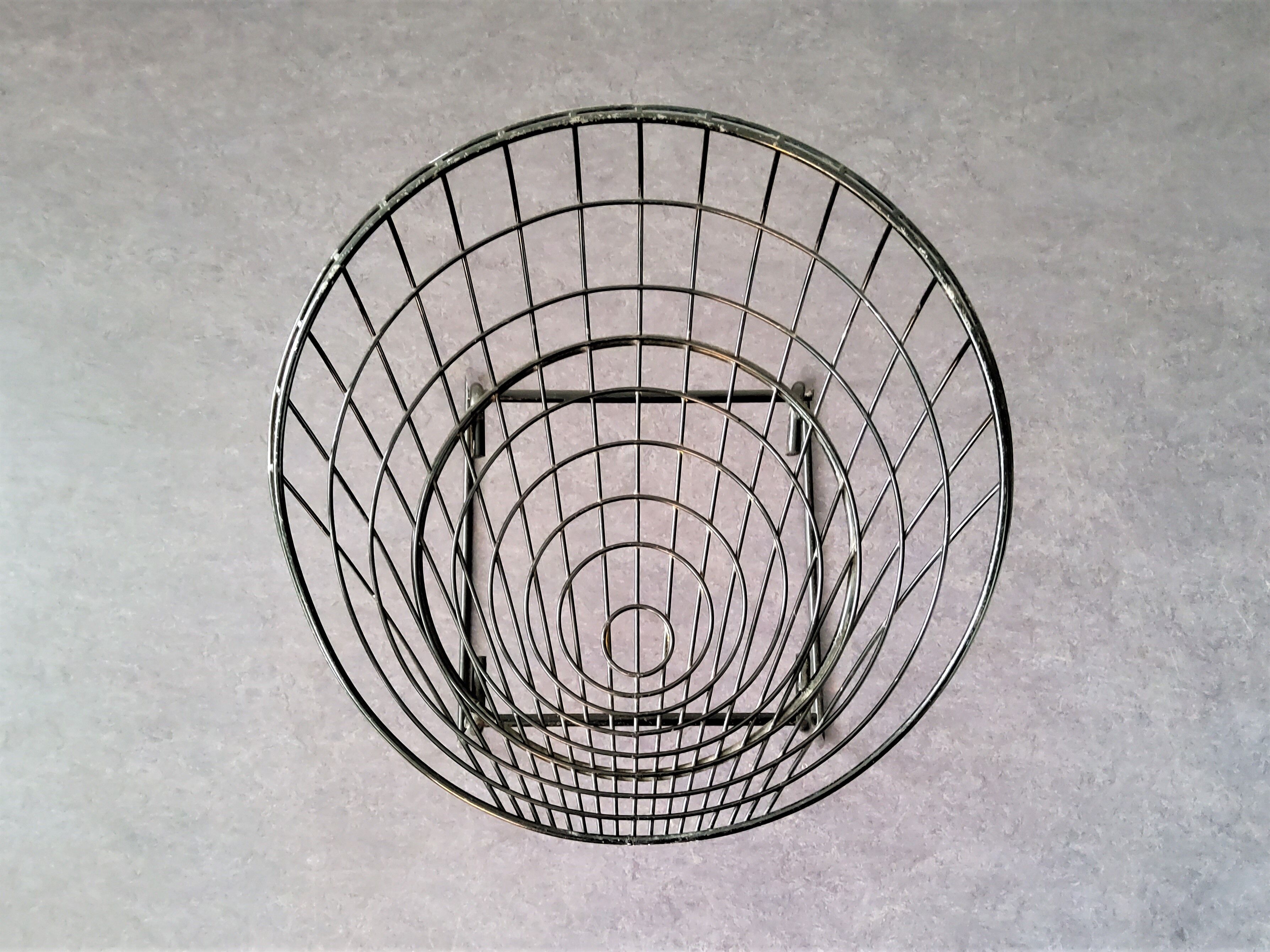 Black KM05 Wire Stool by Cees Braakman & Adriaan Dekker for Pastoe, 1960's