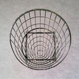 Black KM05 Wire Stool by Cees Braakman & Adriaan Dekker for Pastoe, 1960's