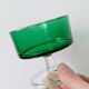 Lot de 6 coupes Luminarc vintage de couleur verte