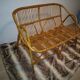 Banquette en rotin scandinave