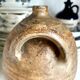 Brown stoneware jar