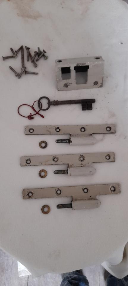 Old carpenter's interior door