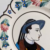 Old Breton HB Quimper plate