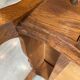 Oak desk, 1 drawer and 1 removable document holder, 1950