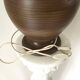 Lampe pied en terre cuite