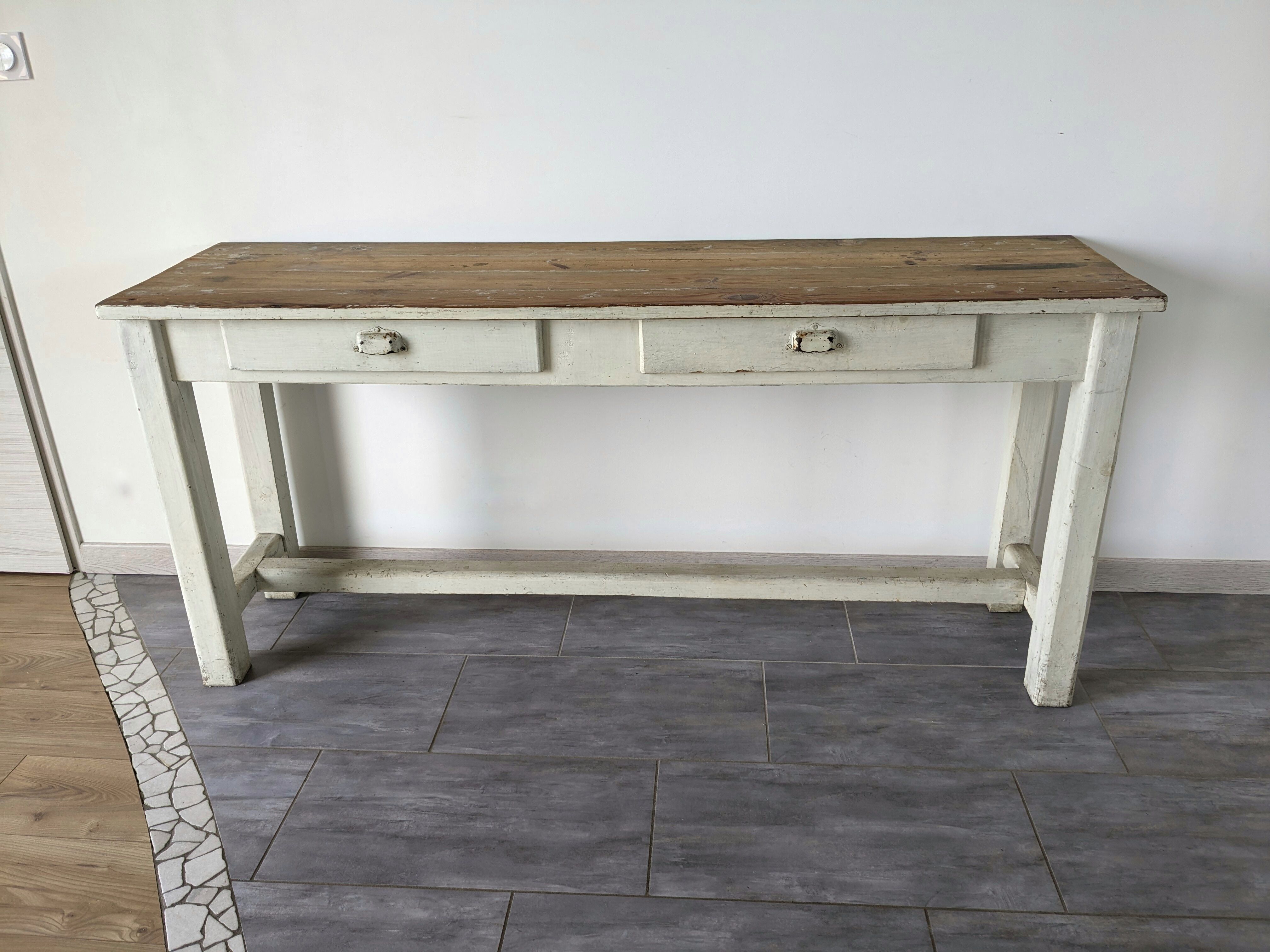 Farm console table early twentieth century