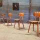 Set de 4 chaises éditée par ton 1960