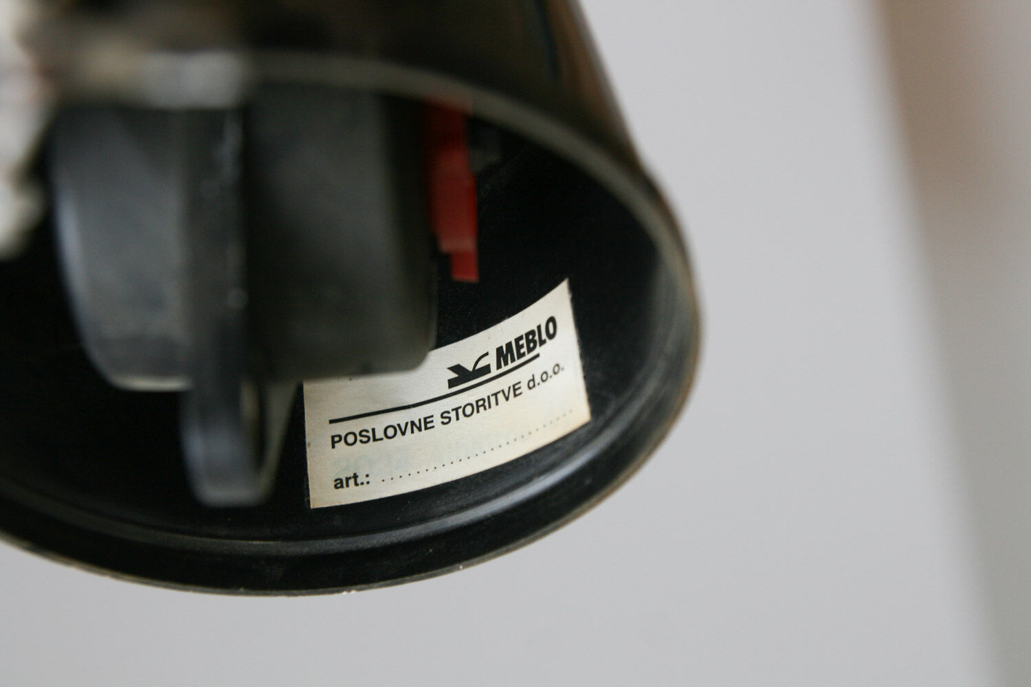 Suspension trompette vintage de Meblo années 1970
