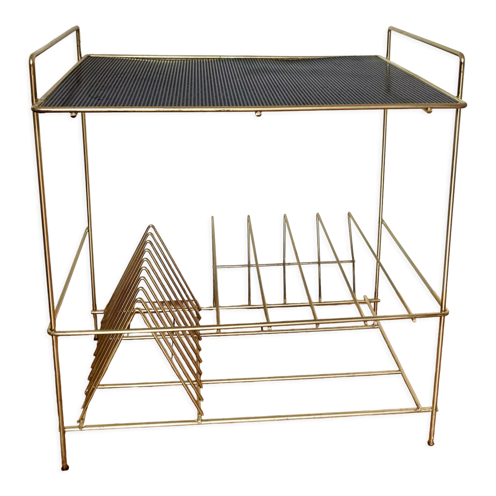 Side table perforated metal vinyl range