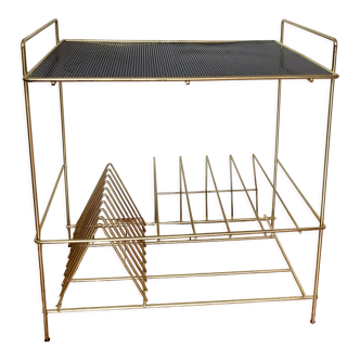 Side table perforated metal vinyl range