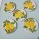 Dessert plates "lemon" in slipware