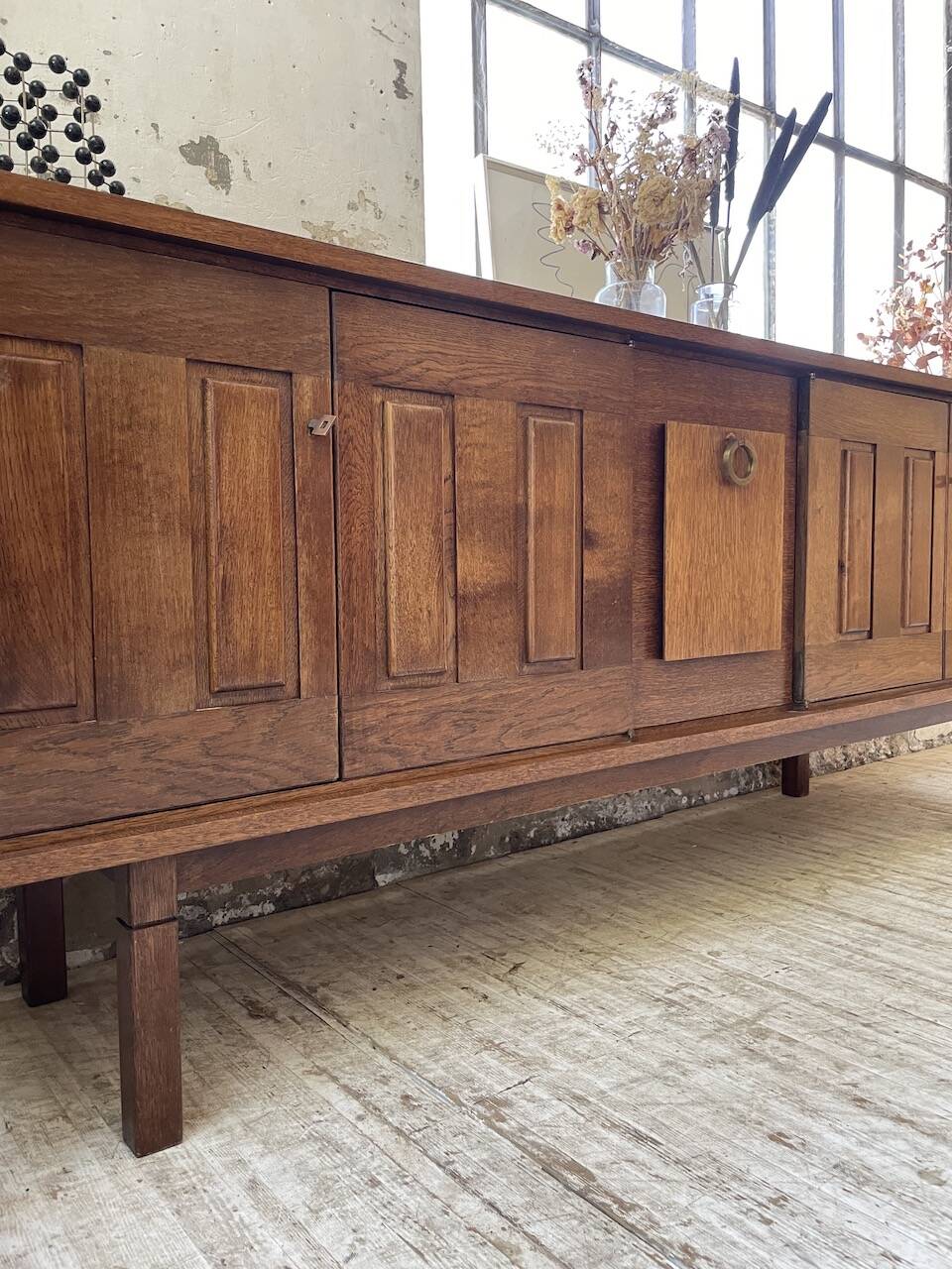1950s modernist oak sideboard