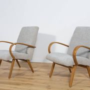 Fauteuils Modèle 53 par Jaroslav Smidek pour Ton, 1960s, Set de 2