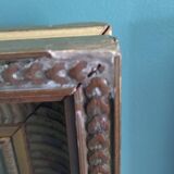 Pair of frames in old carved wood