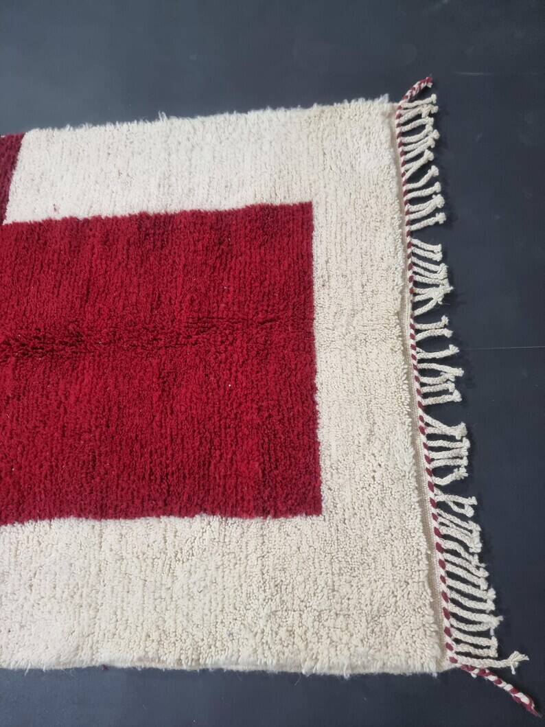 Tapis en laine pure fait main traditionnelle authentique taille 2/1.5 m