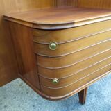 Vintage headboards and bedside tables