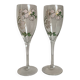 Paire de flûtes à champagne Laurent Perrier belle époque