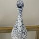 Cracked ceramic vase from the 70s