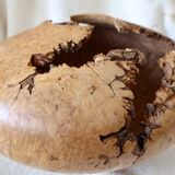 Mike Mahoney, Maple Burl Sculpture Vase, 28cm, Very Good Condition