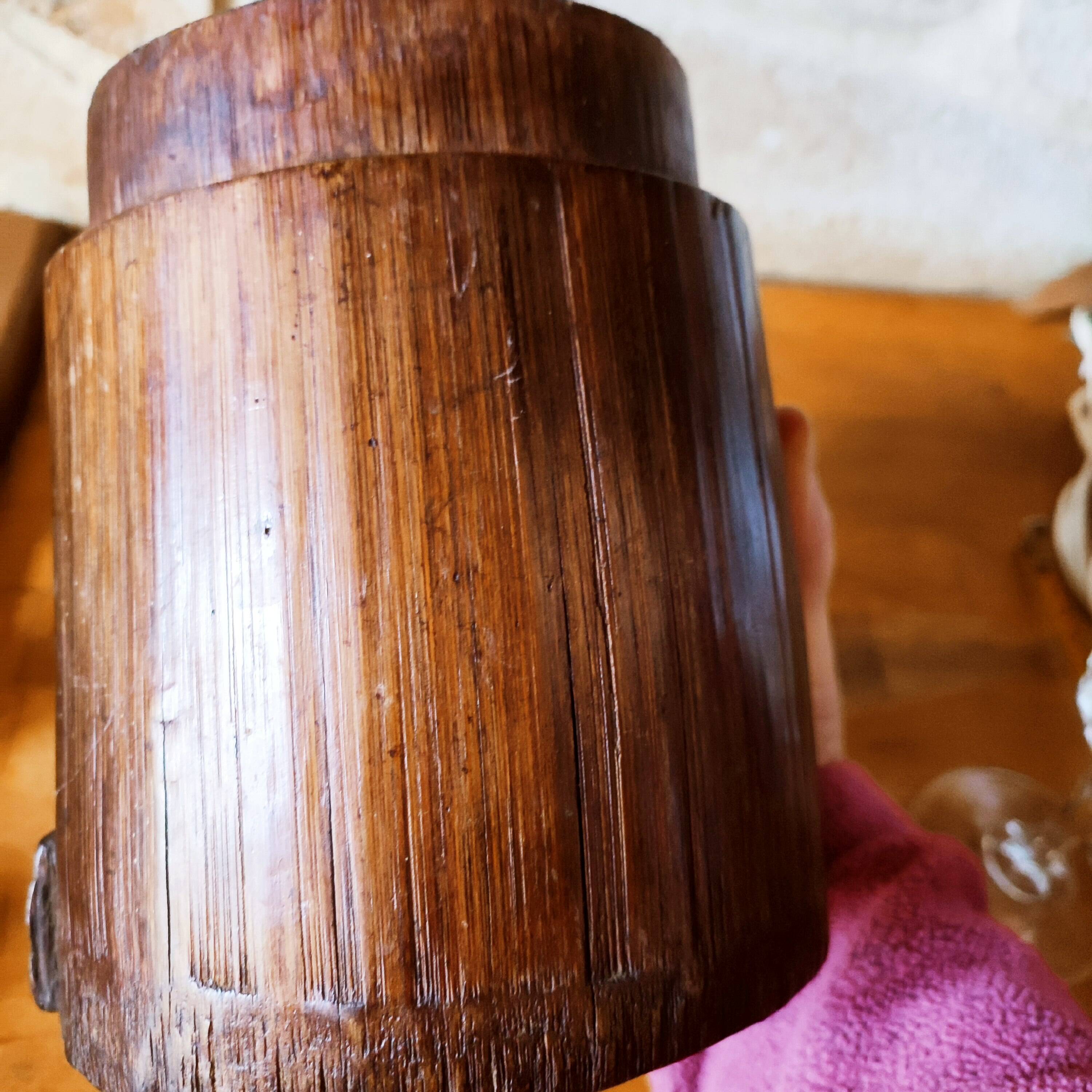 Antique bamboo pot