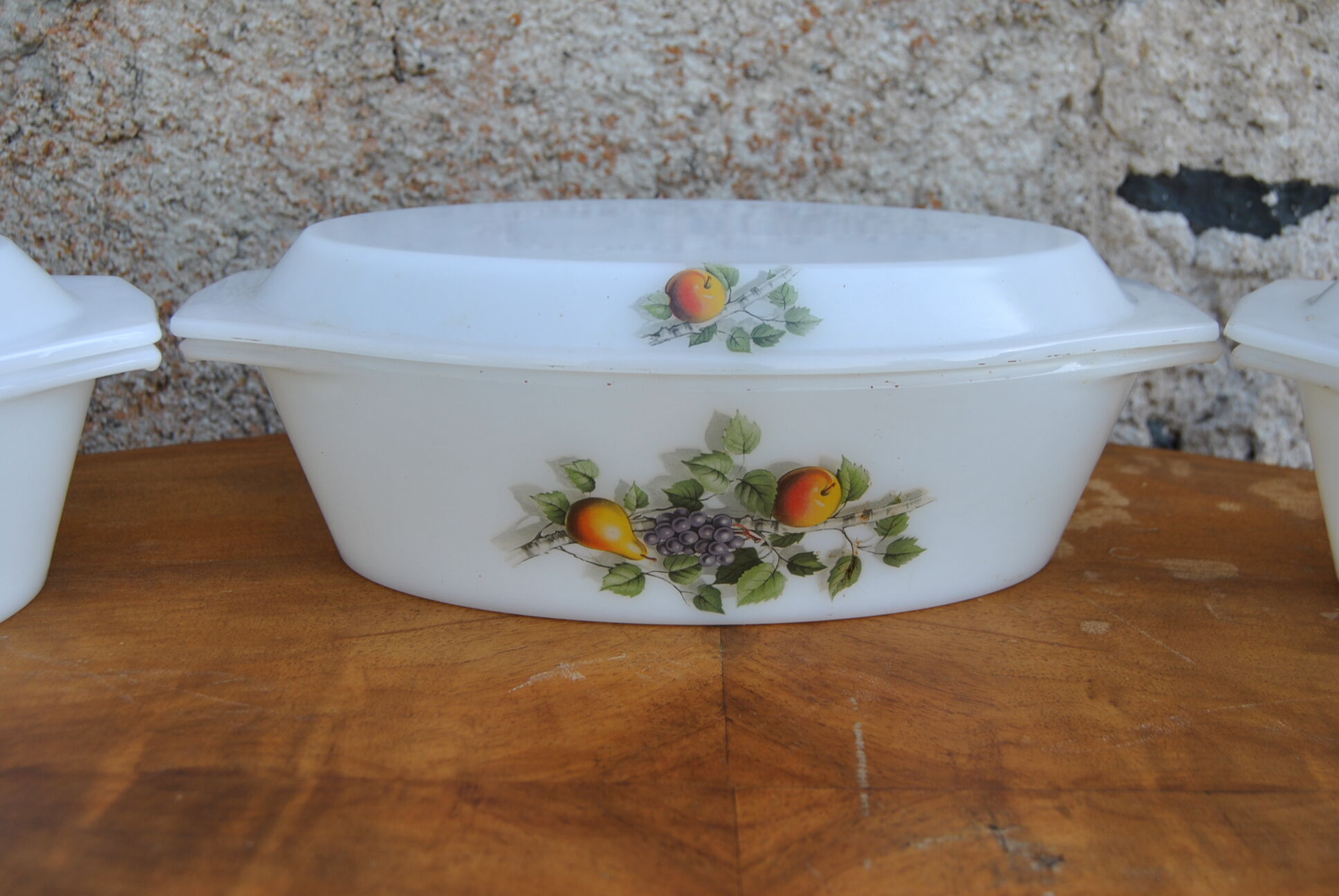 Oval dishes various models - arcopal - 70s - authentic vintage