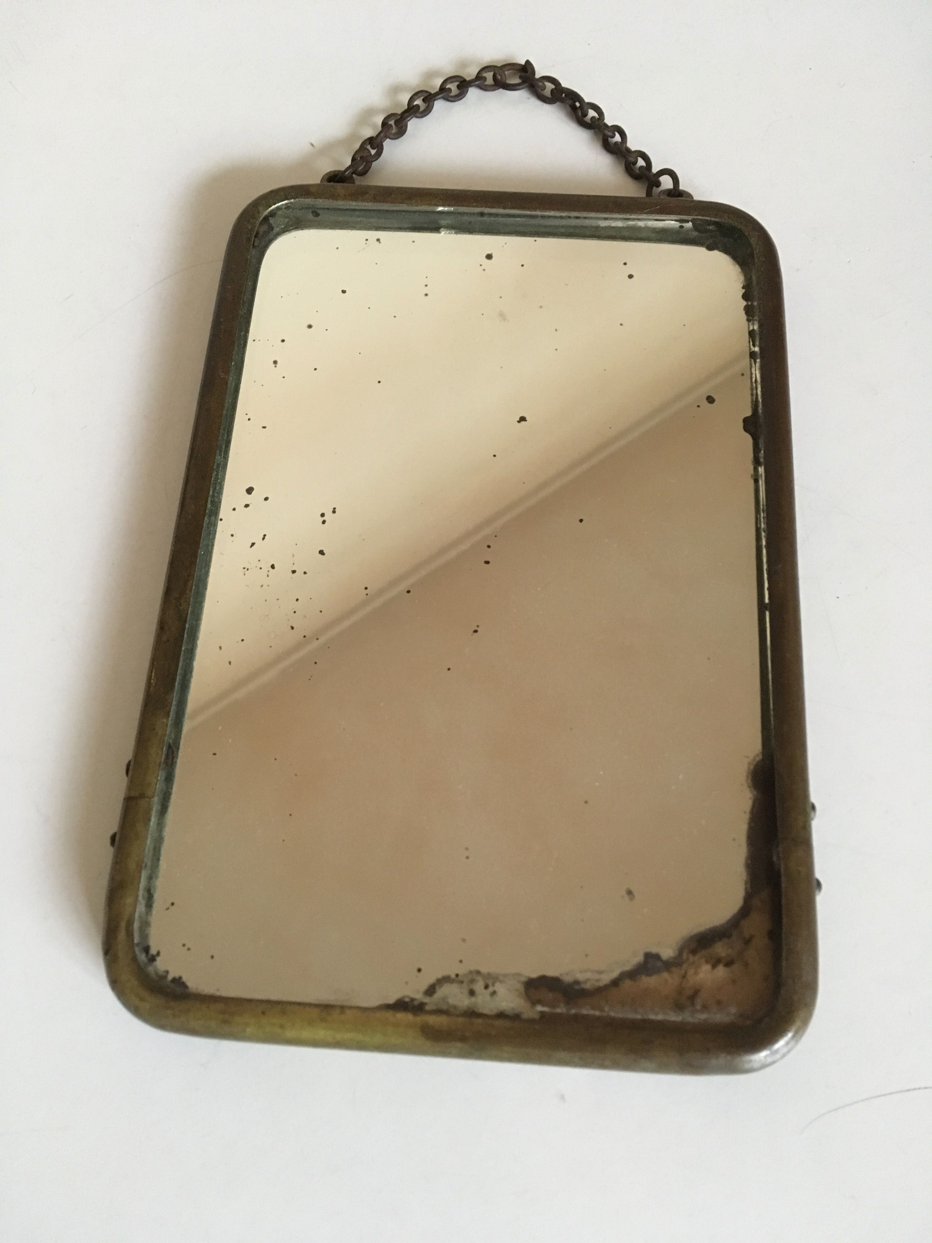 Former mirror of pension mercury as a Barber in the 1920s 18.5 x 12.5 cm