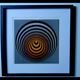 Tableau Vintage Art Optique - Victor Vasarely - Frame 40x40cm