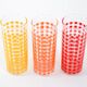 Ensemble de trois verres, design danois, années 1970, fabriqué au Danemark.