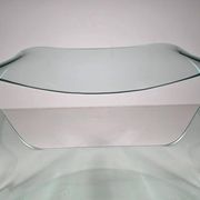 "Ghost" chair in glass by Cini Boeri for FIAM Italy, 1980s.