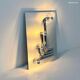 Gaetone Missaglia light panel for Giacomo Benevelli sculpture 1970