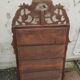 Antique gilded wooden mirror in Louis XVI style