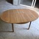 Table scandinave extensible en chêne des années 60
