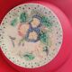 Assiette barbotine belge. Fin XiXe.Wesnel.