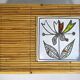 Rattan and ceramic console table - AUDOUX - MINNET and Roger CAPRON