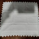 Old white cotton pillowcase 64 x 68 cm