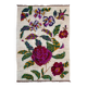 Vintage rose kilim rug 170x240cm shabby wool and silk, boho medium 2544