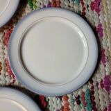 Set of 8 Lait de Salins dessert plates