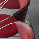 Set of 4 dining chairs 'Linda' by Arrben, Italian design, 1980s