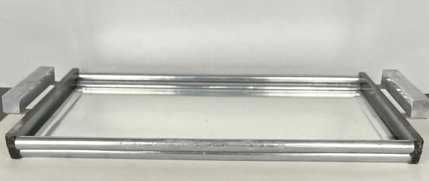 Art Deco rectangular mirror top