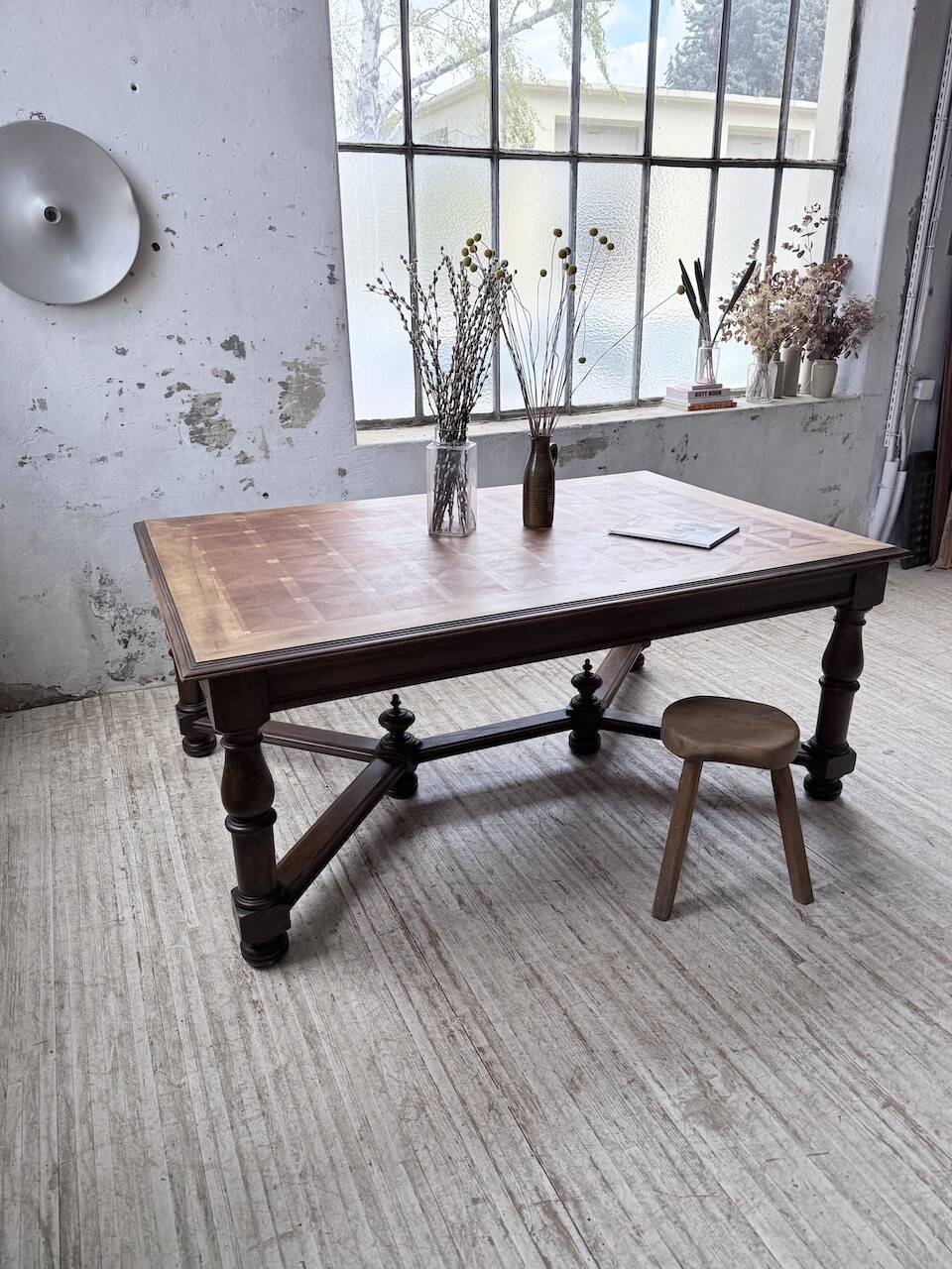 Oak table in Louis XIV style 1900