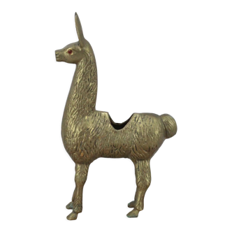 Brass lama statue