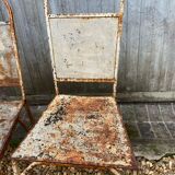 Chaise jardin métal perforé