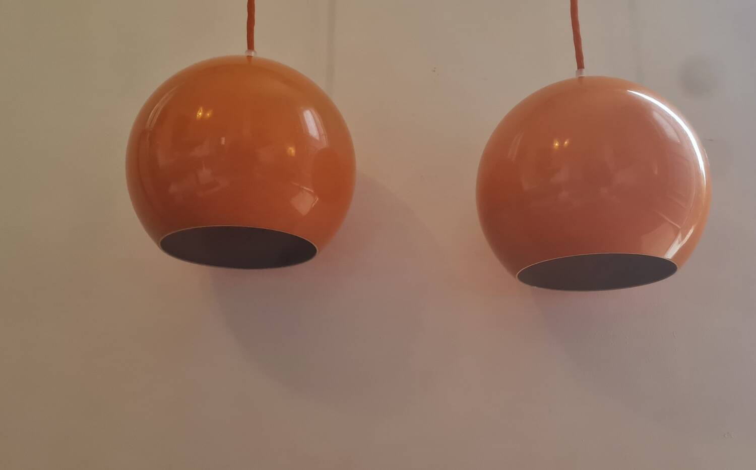 Pair of topan pendant lights VP6 by Verner Panton