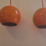 Pair of topan pendant lights VP6 by Verner Panton