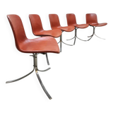 Danish vintage design dining chairs PK9 Poul Kjaerholm Fritz Hansen