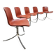 Chaises de salle à manger au design vintage danois PK9 Poul Kjaerholm Fritz Hansen
