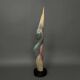 Sculpture en bois par Calin Hentea XXe femme à l'oiseau