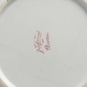 Folk Art Dish with Red Floral Motif by Ilse Claesson for Rörstrand, Sweden 1930